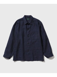 LINEN COVERALL WILD LIFE TAILOR Adam et Rope' �A�_���G���y �W���P�b�g�E�A�E�^�[ �J�o�[�I�[���E���[�N�W���P�b�g �x�[�W�� �l�C�r�[�y���������z[Rakuten Fashion]