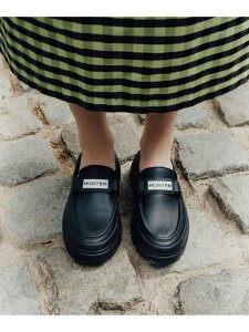 �yHUNTER for ADAM ET ROPE'�z�ʒ� LOAFER MULE ADAM ET ROPE' FEMME �A�_���G���y �V���[�Y�E�C ���C���V���[�Y�E�u�[�c �u���b�N �x�[�W���y��s�\��z*�y���������z[Rakuten Fashion]