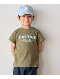 【SALE／49%OFF】【KIDS】半袖袖折り返しグラフィックTシャツ ROPE' PICNIC ロペピクニック トップス カットソー・Tシャツ ブラック カーキ パープル【RBA_E】[Rakuten Fashion]