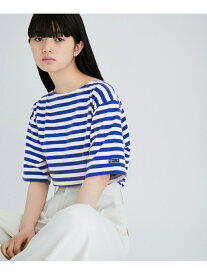 【agnes b. pour ADAM ET ROPE'】ハーフスリーブボーダーTシャツ ADAM ET ROPE' FEMME アダムエロペ トップス カットソー・Tシャツ ブラック ブルー ピンク【送料無料】[Rakuten Fashion]