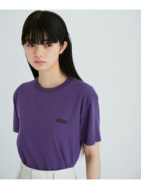 【SALE／20%OFF】【agnes b. pour ADAM ET ROPE'】ワッペン刺繍Tシャツ ADAM ET ROPE' FEMME アダムエロペ トップス カットソー・Tシャツ ブラック ホワイト パープル【RBA_E】【送料無料】[Rakuten Fashion]