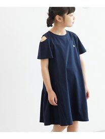 【SALE／16%OFF】【KIDS】肩あきカットソーワンピース ROPE' PICNIC ロペピクニック ワンピース・ドレス ワンピース ネイビー パープル【RBA_E】[Rakuten Fashion]