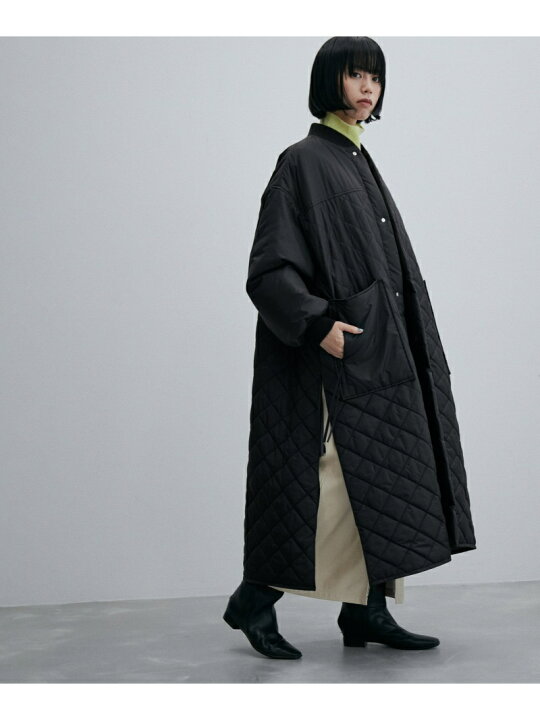 楽天市場】【サステナブル】キルティングロングコート ADAM ET ROPE  