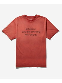 【SALE／50%OFF】Sunbaked Standard SS Tee Saturdays NYC サタデーズ　ニューヨークシティ トップス カットソー・Tシャツ グレー ブルー レッド【RBA_E】【送料無料】[Rakuten Fashion]