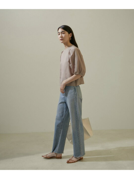 楽天市場】【WEB限定】麻混パフスリーブブラウス SALON adam et rope 