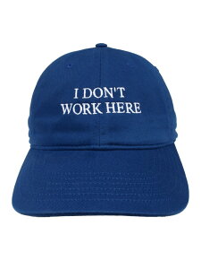 IDEA/�A�C�f�A SORRY I DONT WORK HERE CAP bonjour records �{���W���[�����R�[�h �X�q �L���b�v �O���[�� �u���[ �u���b�N �O���[ �x�[�W���y���������z[Rakuten Fashion]