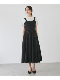 【SALE／30%OFF】レースアップジャンドレ JAYRO ジャイロ ワンピース・ドレス ジャンパースカート ブラック ピンク ネイビー【RBA_E】【送料無料】[Rakuten Fashion]