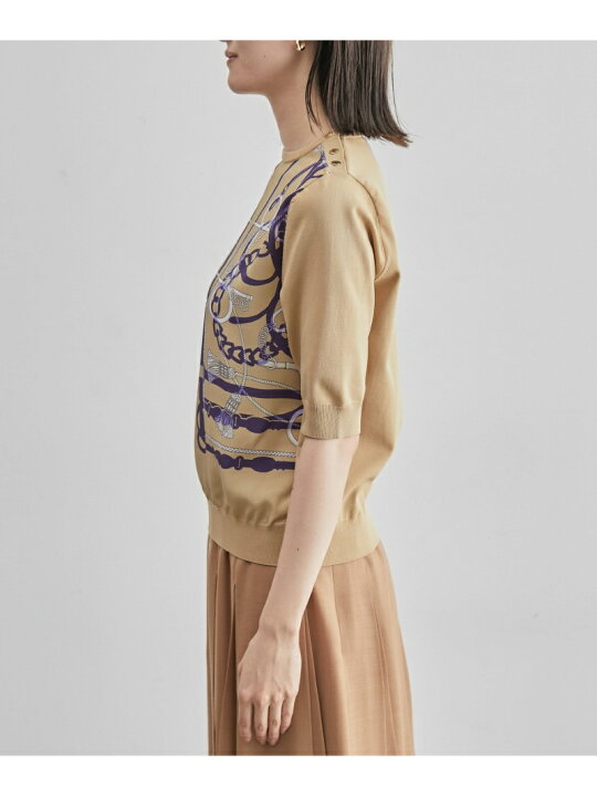 楽天市場】【SALE／50%OFF】ヴィンテージスカーフ柄ニット ROPE