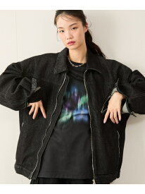 【SALE／30%OFF】デニムバイカーZIPブルゾン JUNRED ジュン スタンダード ピックス ジャケット・アウター デニムジャケット ブラック グレー ネイビー【RBA_E】【送料無料】[Rakuten Fashion]