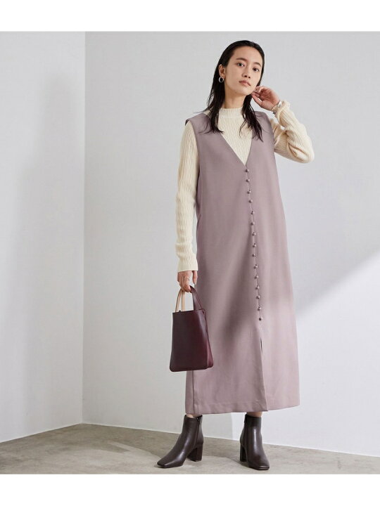 楽天市場】【SALE／40%OFF】Vネックジャンパードレス ADAM ET ROPE  