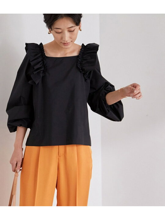 楽天市場】【SALE／60%OFF】ラッフルショルダーブラウス ADAM ET ROPE 