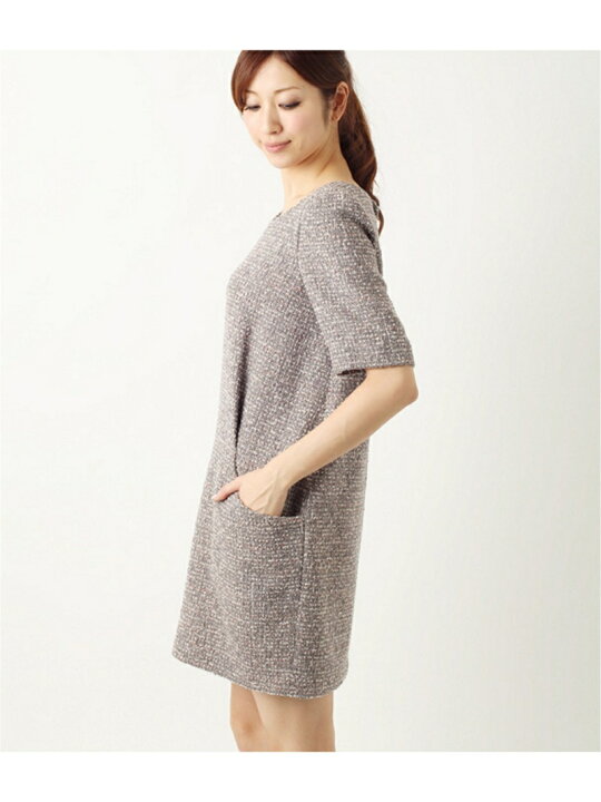 楽天市場】【SALE／80%OFF】ファンシーツイードコクーンワンピース 