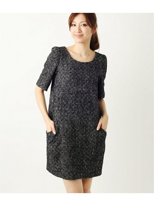 楽天市場】【SALE／80%OFF】ファンシーツイードコクーンワンピース 