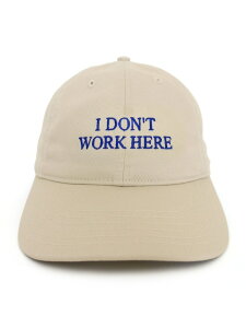 IDEA/�A�C�f�A SORRY I DONT WORK HERE HAT bonjour records �{���W���[�����R�[�h �X�q �L���b�v �O���[�� �x�[�W�� �u���[ �u���b�N�y���������z[Rakuten Fashion]