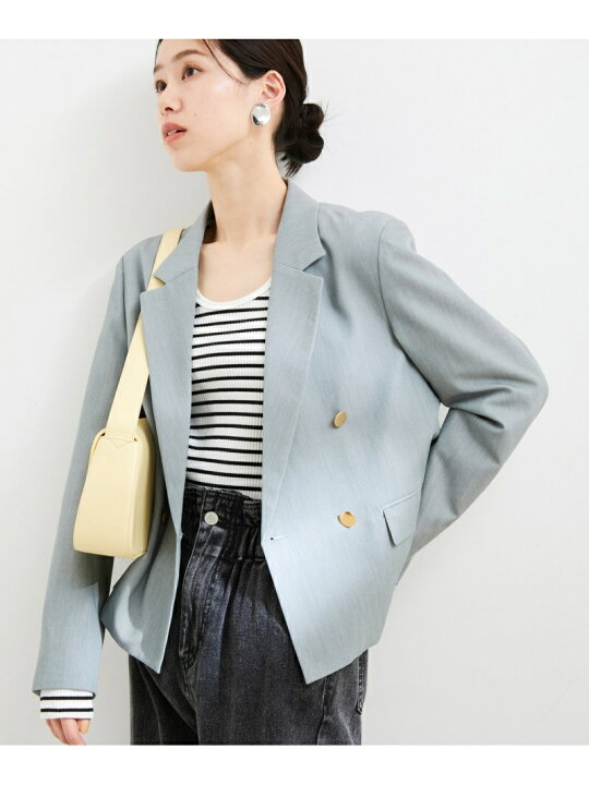 楽天市場】【SALE／50%OFF】金釦ショートダブルテーラードジャケット 