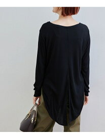 【SALE／33%OFF】【2WAY】結べるスリットトップス ROPE' PICNIC ロペピクニック トップス カットソー・Tシャツ ブラック ベージュ レッド【RBA_E】[Rakuten Fashion]