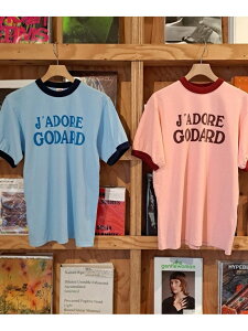 GODAR Jadore Godard T-Shirt bonjour records �{���W���[�����R�[�h �g�b�v�X �J�b�g�\�[�ET�V���c �u���[ �s���N�y���������z[Rakuten Fashion]