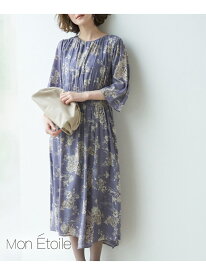 【一部店舗限定】【Mon E'toile/モンエトワール】シノワズリDRESS ROPE' PICNIC ロペピクニック ワンピース・ドレス ドレス グレー グリーン パープル【送料無料】[Rakuten Fashion]