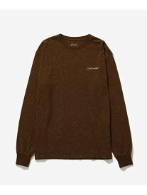 【SALE／30%OFF】Speckled Chain Script Emb LS Tee Saturdays NYC サタデーズ　ニューヨークシティ トップス カットソー・Tシャツ ブラウン ベージュ カーキ【RBA_E】【送料無料】[Rakuten Fashion]