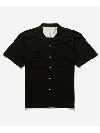 【SALE／30%OFF】Solid Rayon Open Collar S/S Shirt Saturdays NYC サタデーズ　ニューヨークシティ トップス シャツ・ブラウス ブラック ブラウン カーキ【RBA_E】【送料無料】[Rakuten Fashion]