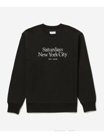 Bowery Miller Standard Crew Saturdays NYC サタデーズ　ニューヨークシティ トップス スウェット・トレーナー ブラック グレー【送料無料】[Rakuten Fashion]