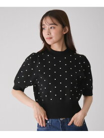 【SALE／30%OFF】ドット柄ジャガードプルオーバー JAYRO ジャイロ トップス ニット ホワイト ブラック グレー【RBA_E】[Rakuten Fashion]