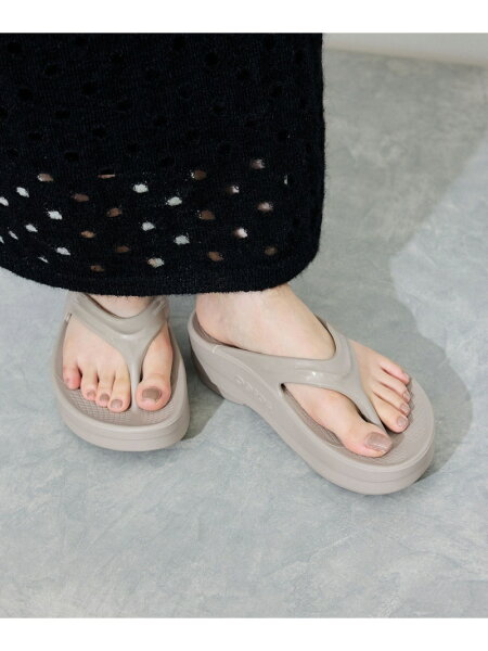 【OOFOS(ウーフォス)】Oomega ADAM ET ROPE' FEMME アダムエロペ シューズ・靴 サンダル ベージュ ブラック【送料無料】[Rakuten Fashion]