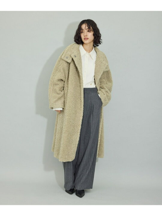 楽天市場】【WEB限定】スタンドカラーボアコート ADAM ET ROPE