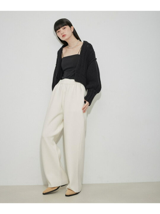 楽天市場】【SALE／30%OFF】【洗える】ニットワイドパンツ ADAM ET 
