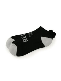 【抗菌防臭】ポンポンツキショートソックス JUN&ROPE' ジュンアンドロペ 靴下・レッグウェア 靴下 ブラック ホワイト ピンク[Rakuten Fashion]