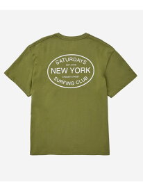 Surfing Club Standard Ss Tee Saturdays NYC サタデーズ　ニューヨークシティ トップス カットソー・Tシャツ ホワイト カーキ ネイビー【送料無料】[Rakuten Fashion]