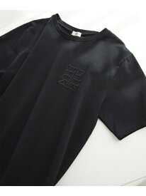 アナグラム刺繍TEE ROPE' ロペ トップス カットソー・Tシャツ ブラック ホワイト【送料無料】[Rakuten Fashion]