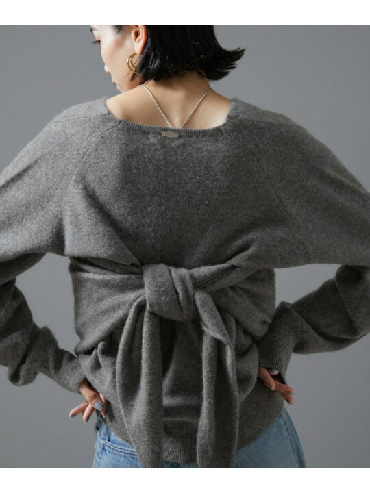 楽天市場】カシミヤ深Vネックニットプルオーバー SALON adam et rope 