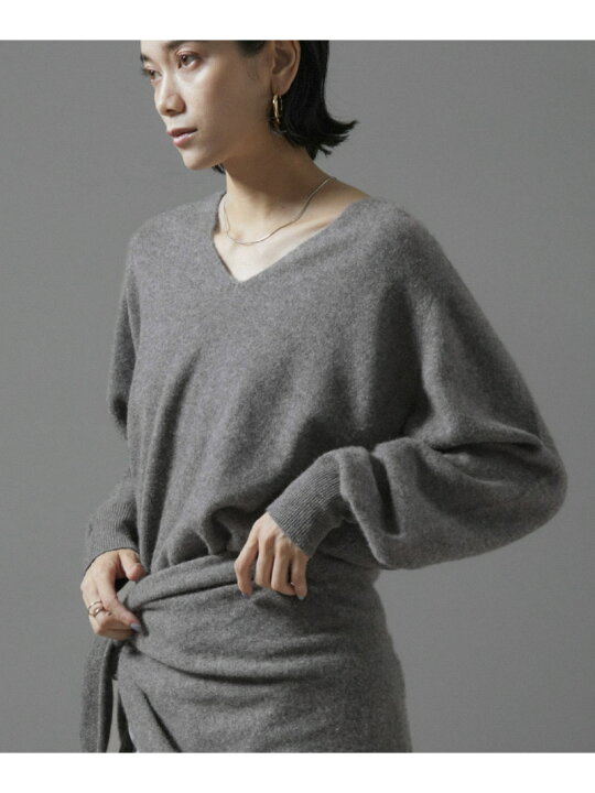 楽天市場】カシミヤ深Vネックニットプルオーバー SALON adam et rope 