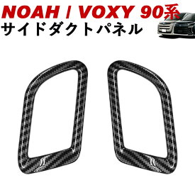 NOAH/VOXY 90系 トヨタ サイドダクトパネル カーボン調 ピアノブラック シルバー ノア ヴォクシー Linksauto