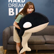 【楽天スーパーSALE】ぬいぐるみ シャチ 特大 大きい 海洋動物 抱き枕 柔らか ふわふわ 癒される クジラ …