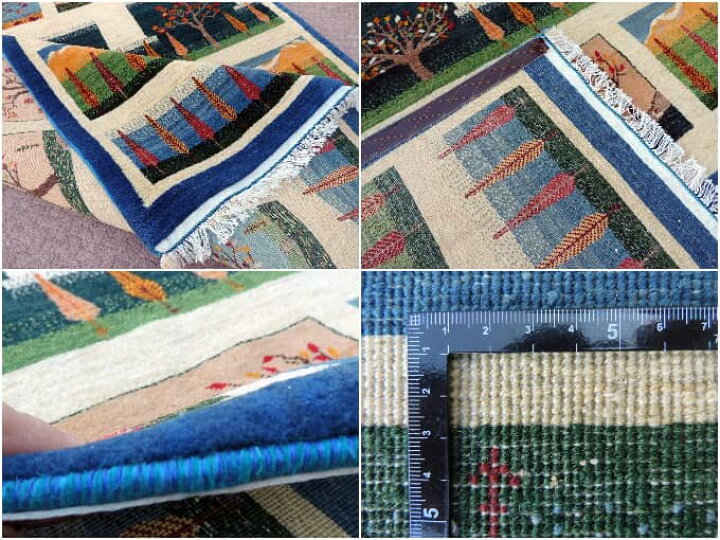 楽天市場】ギャッベ 手織り ペルシャギャベの本場 イラン産 細かな密度  