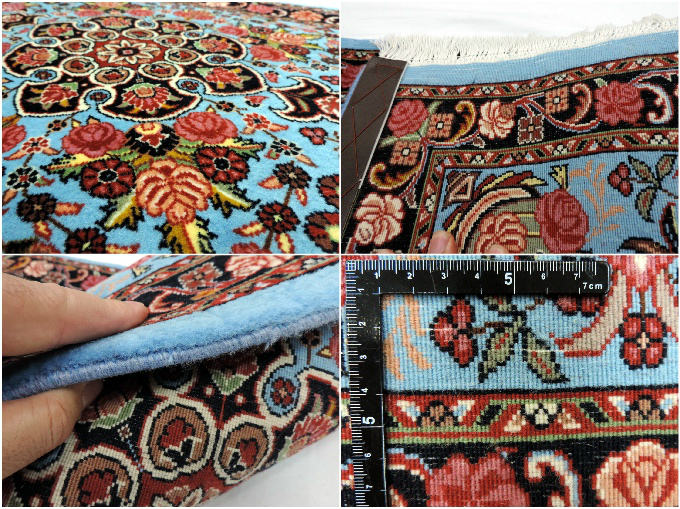 楽天市場】ペルシャ絨毯 カーペット ウール＆シルク 手織り ペルシャ