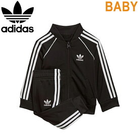 adidas Originals アディダス オリジナルス 88784 ADI COLOR SST TRACKSUIT (ベビー) アディカラー SST トラックスーツ セットアップ ジャージ トップス ロゴ 三つ葉 ストリート スポーツ 子供用 キッズ ベビー GN8441 ブラック/ホワイト 国内正規 2024SS