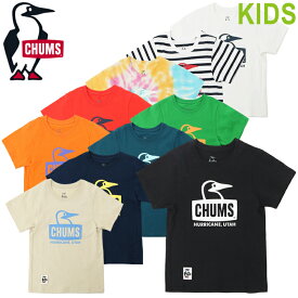 CHUMS チャムス CH21-1281 KID'S BOOBY FACE T-SHIRT (キッズ) キッズ ブービー フェイス ティーシャツ Tシャツ 半袖 カットソー トップス ロゴ ボックス プリント ボーダー アウトドア キャンプ 子供用 子供服 キッズ 10カラー 国内正規 2024SS