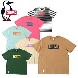 CHUMS チャムス CH01-2277 CHUMS LOGO T-SHIRT チャムス ロゴ ティーシャツ Tシャツ トップス 半袖 カットソー プリント ボーダー タイダイ アウトドア キャンプ メンズ ユニセックス 6カラー 国内正規 30%OFF セール