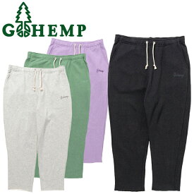 GOHEMP ゴーヘンプ GHC4493ECL24 SET UP PANTS セットアップ パンツ ボトムス スウェット ルーズシルエット ロゴ 刺繡 パジャマ 麻 ナチュラル オーガニック アウトドア ストリート メンズ ユニセックス 4カラー 2024SS