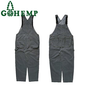 GOHEMP ゴーヘンプ GHP1167BGU MIGHTY ALL PANTS WITH MULTI APRON マイティー オール パンツ ウィズ マルチ エプロン デニム オーバーオール ボトムス 日本製 カジュアル アウトドア ナチュラル キャンプ メンズ ユニセックス USED WASH ユーズドウォッシュ