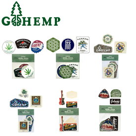 GOHEM ゴーヘンプ GHG0187HSC GOHEMP ORIGINAL STICKERS PACK ゴーヘンプ オリジナル ステッカー パック シール ロゴ グッズ 雑貨 カジュアル ストリート アウトドア ナチュラル メンズ レディース ユニセックス 6カラー