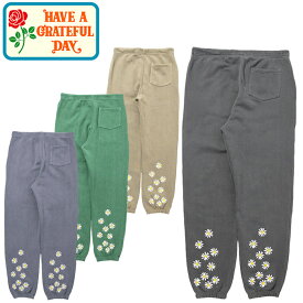 HAVE A GRATEFUL DAY ハブ ア グレイトフル デイ GDP0360FLWS SWEATPANTS スウェット パンツ フラワー 花 プリント ロングパンツ 裏起毛 ボトムス ナチュラル メンズ レディース ユニセックス 4カラー 2025SS