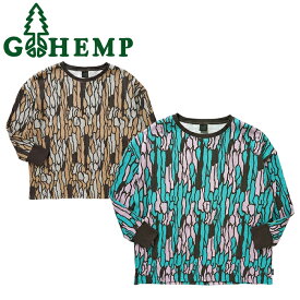 GOHEMP ゴーヘンプ GHC4312MRW HEMP WAFFFLE WIDE CREW ヘンプ ワッフル ワイド クルー トレーナー トップス スウェット ヘンプ ナチュラル コットン アウトドア メンズ ユニセックス 2カラー 20%OFF セール