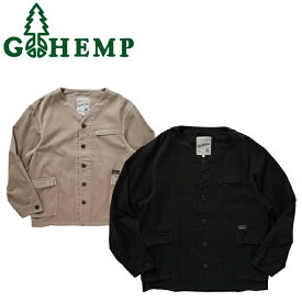 GOHEMP ゴーヘンプ GHJ6158HPT GREEN LODGE JACKET グリーン ロッジ ジャケット オーガニック ヘンプ ポケット ヒッピー 速乾 ストリート アウター ナチュラル キャンプ アウトドア メンズ ユニセックス 2カラー 2023SS