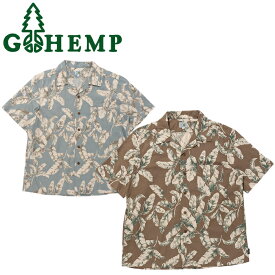 GOHEMP ゴーヘンプ GHS3066RSA OPEN MIND SHIRTS オープン マインド シャツ Yシャツ 麻 トップス 半袖 ポケット 柄シャツ オーガニック エスニック ナチュラル カジュアル アウトドア メンズ ユニセックス 2カラー 2024SS
