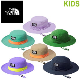 THE NORTH FACE ザ ノースフェイス NNJ02312 KIDS' HORIZON HAT (キッズ) キッズ ホライズン ハット トレッキング アドベンチャー UVケア 日焼け防止 撥水 登山 帽子 ストリート フェス アウトドア スポーツ 子供用 男の子 女の子 ジュニア キッズ 4カラー 国内正規 2024SS