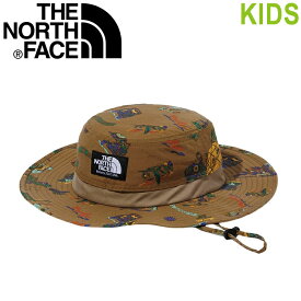 THE NORTH FACE ザ ノースフェイス NNJ02313 KIDS' NOVELTY HORIZON HAT (キッズ) キッズ ノベルティ ホライズン ハット トレッキング アドベンチャー UVケア 撥水 登山 帽子 ストリート アウトドア 子供用 男の子 女の子 ジュニア キッズ 国内正規 2023SS 10%OFF セール